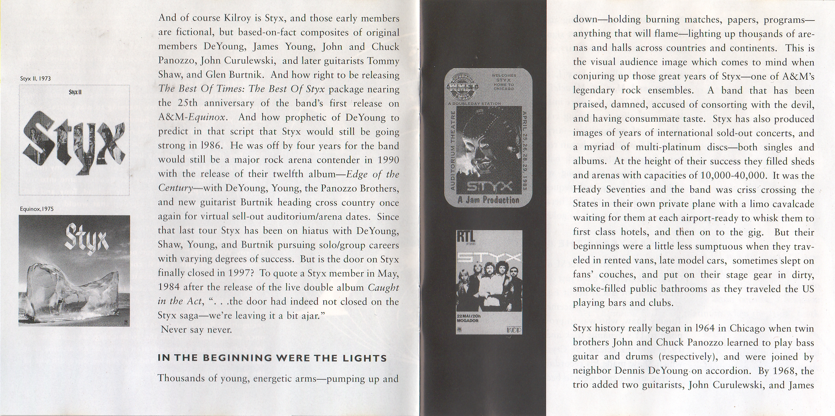 Styx  The Best Of Times; The Best Of Styx : Booklet3